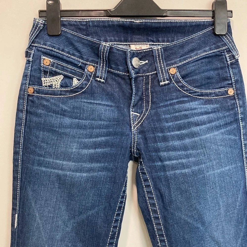 TRUE Religion Low Rise Straight Jean 27 - Picture 6 of 14